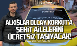 Alkışlar taksici Olcay Korkut'a Şehit ailelerine ücretsiz taşıyacak