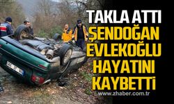 Karabük’te otomobil takla attı. Şendoğan Evlekoğlu hayatını kaybetti.