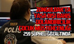 Zonguldak'ta siber suç operasyonu. 259 şüpheli gözaltında