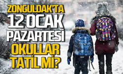 Zonguldak’ta 12 Ocak Pazartesi günü okullar tatil mi?