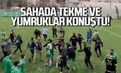 Yeşil saha ringe döndü... Tekme ve yumruklar konuştu