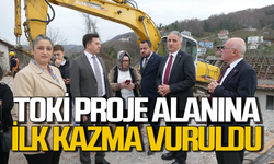 TOKİ Projesi alanına ilk kazma vuruldu