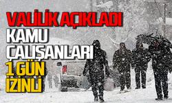 Valilik açıkladı: Kamu çalışanlarına kar tatili