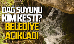 Dağ sularını kim kesti? Belediye resmen açıkladı