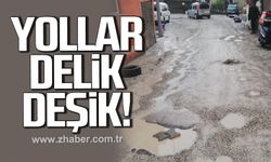 Zonguldak Belediyesi'ne çağrı. Yollar delik deşik!
