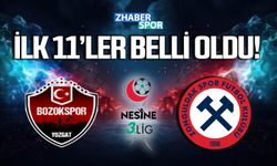 Yozgat Belediye Bozokspor-Zonguldakspor maçında 11'ler açıklandı.