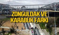 Zonguldak ve Karabük'ün üst geçit farkı.