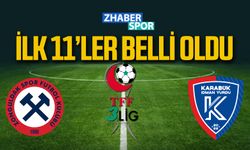 Zonguldakspor- Karabük İdman Yurdu maçında 11'ler açıklandı.