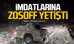 ZOSOFF üyeleri mahsur kalan araçlar için seferber oldu.