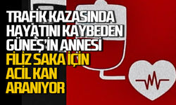 Kazada hayatını kaybeden Güneş’in annesi için Acil A RH negatif kan aranıyor