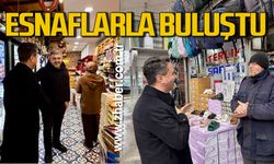 Sezer Köroğlu iftar öncesi esnaflarla buluştu