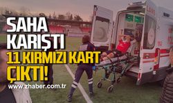 Bartın'da saha karıştı. 11 Kırmızı kart çıktı