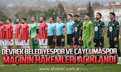 Tunahan Ateş Devrek maçını, Tuncay Bilen Çaycumaspor maçını yönetecek.