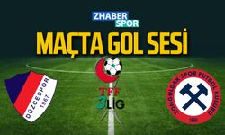 Düzcespor-Zonguldakspor maçında ilk gol sesi geldi