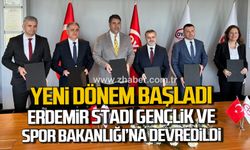 Resmen imza altına alındı. ERDEMİR Stadı İl Gençlik ve Spor Müdürlüğü’ne tahsis edildi.