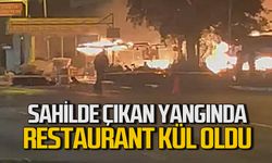 Gece yarısı çıkan yangında iş yeri kül oldu
