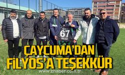 AVS Çaycumaspor'dan Filyos Belediyesi’ne teşekkür
