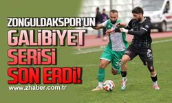 Amasyaspor'a yenilen Zonguldakspor'un galibiyet serisi bozuldu