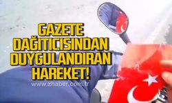 Türkiye Gazetesi dağıtıcısından duygulandıran hareket