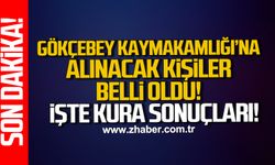 Gökçebey Kaymakamlığı’na alınacak 80 kişi belli oldu. İşte kura sonuçları.