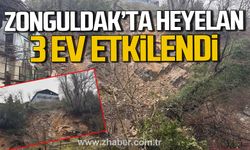 Zonguldak'ta heyelan. 3 ev risk görülmemesi üzerine yeniden kullanıma açıldı.