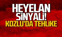 Kozlu’da heyelan sinyali: Yol çatladı