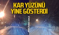 Zonguldak’ta kar yüzünü yeniden gösterdi