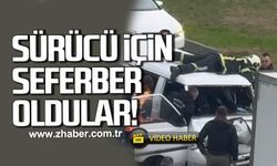 Kozlu kavşakta kaza. Sürücü için seferber oldular