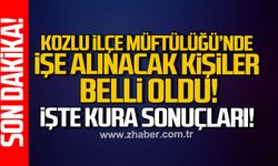 Kozlu İlçe Müftülüğü'nde çalışacak 10 kişi belli oldu