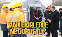 Vali Osman Hacıbektaşoğlu ekiplerle görüştü bilgi aldı
