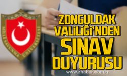Zonguldak Valiliği'nden MSÜ sınavına girecek adaylara çağrı.