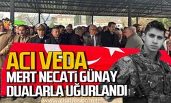 Astsubay Mert Necati Günay dualarla uğurlandı.