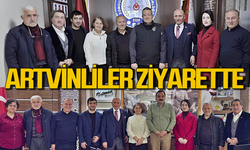 Zonguldak İl Emniyet Müdürü Sinan Ergen ve Altuğ Dökmeci'ye Artvinliler'den ziyaret