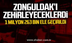 Zonguldak'ta narkotik operasyonu. 1 milyon 263 bin uyuşturucu madde ele geçirildi.