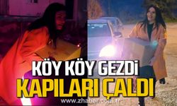 Zonguldak'ta Safiye Karaarslan köy köy gezdi. İhtiyaç sahibi ailelerin kapılarını çaldı.