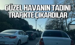 Zonguldak'ta güzel hava trafiği felç etti
