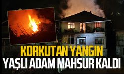 3 katlı binada yangın: Yaşlı adam mahsur kaldı!