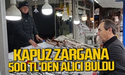 Zonguldak’ta Kapuz Zargana 500 TL’den alıcı buldu.