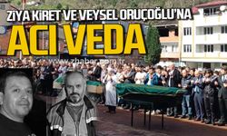 Maden işçileri Ziya Kiret ile Veysel Oruçoğlu gözyaşlarıyla uğurlandı.