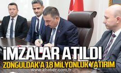 Zonguldak’a 18 milyonluk yatırım. İmzalar atıldı.