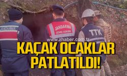 Zonguldak'ta 8 kaçak ocak patlatıldı