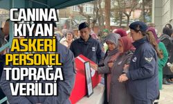Tabancasıyla canına kıyan askeri personel toprağa verildi