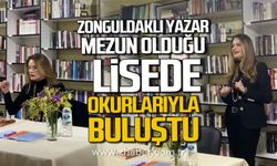 Zonguldaklı yazar Ebru Erensoy, Fener Lisesi'nde öğrencilerle buluştu.