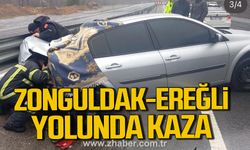 Zonguldak-Ereğli yolunda kaza.
