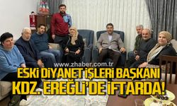 Eski Diyanet Başkanı Mehmet Nuri Yılmaz, Ereğli’de İftarda