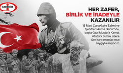 ERDEMİR'den 18 Mart Çanakkale Zaferi ve Şehitleri Anma Günü mesajı