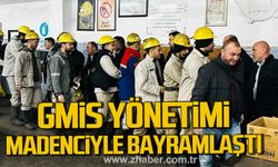 GMİS yönetimi madenciyle bayramlaştı.