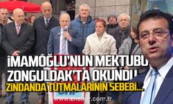 Ekrem İmamoğlu'nun mektubu Zonguldak'ta okundu.