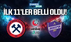 Zonguldakspor- 1967 Orduspor maçında 11'ler açıklandı.