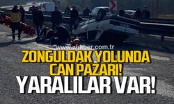Zonguldak yolunda can pazarı. Yaralılar var